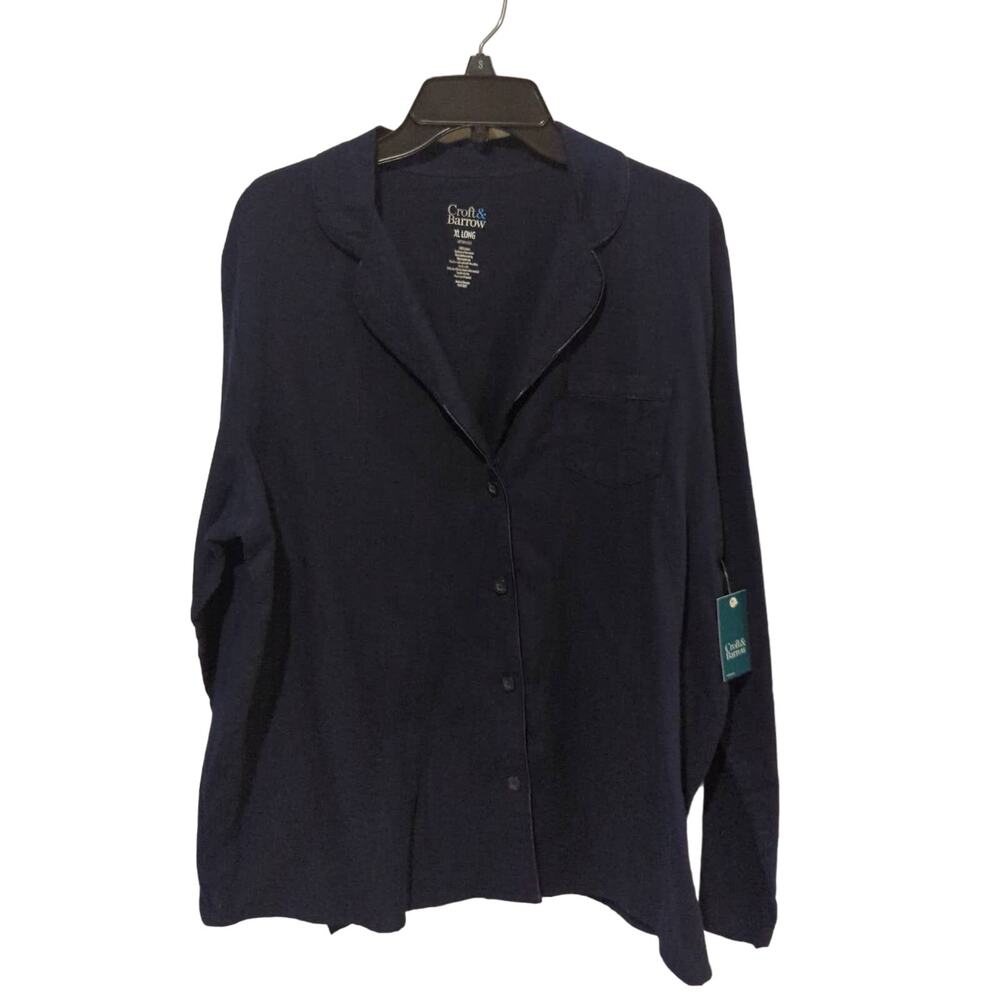 Croft & Barrow Pajama Top, NWT, XL Long